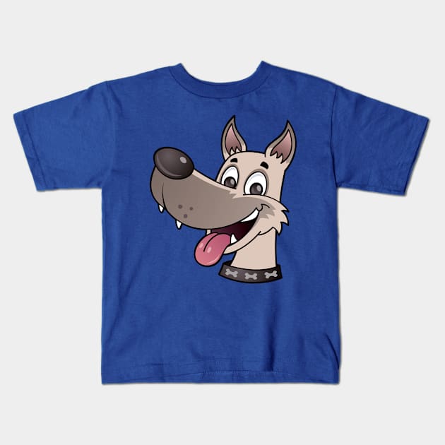 Happy Dog Kids T-Shirt by fizzgig